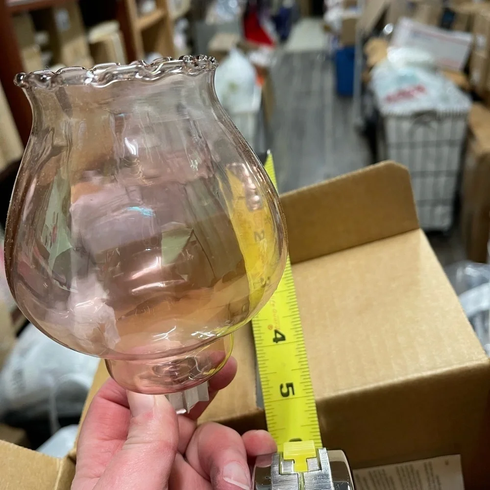 Home Interiors set of 4 Dusty Pink clear  Votive Holders